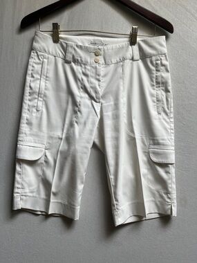 Nike Golf White Women's Cargo Bermuda Shorts Sz 4